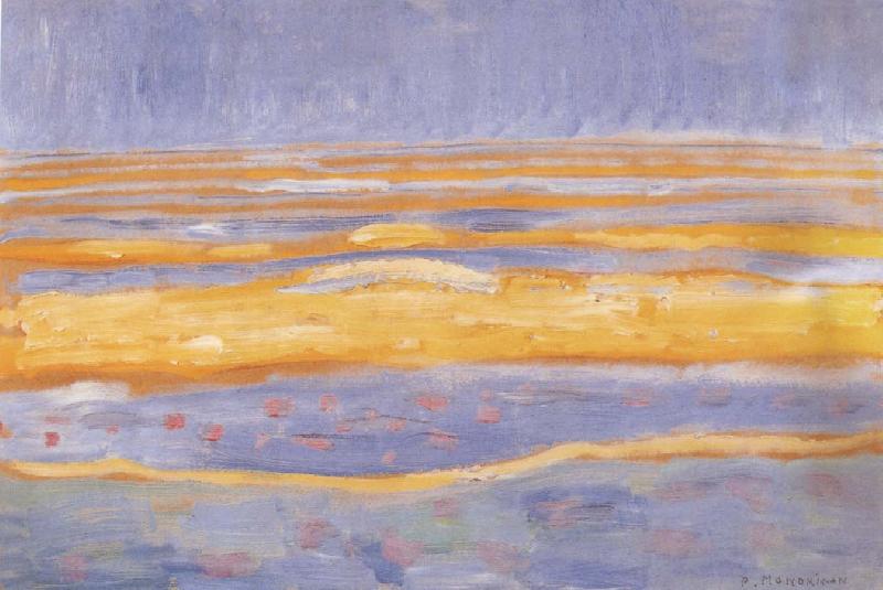 Piet Mondrian The setting sun